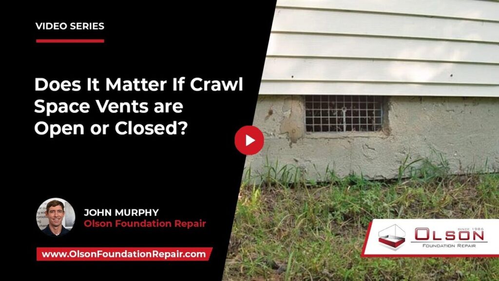 crawl space vents are open