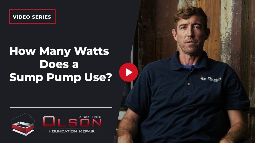 how many watts does a sump pump use