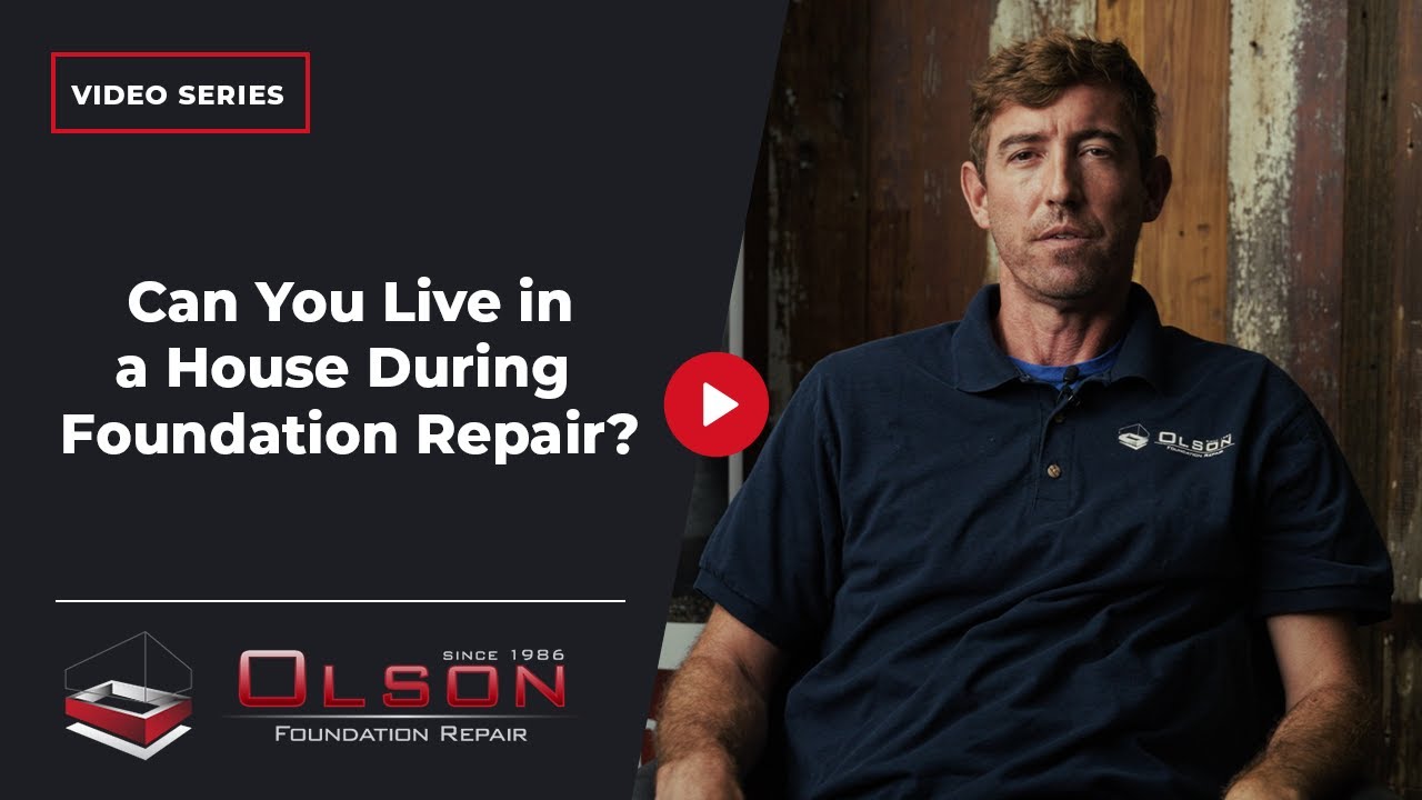 can you live in a house during foundation repair