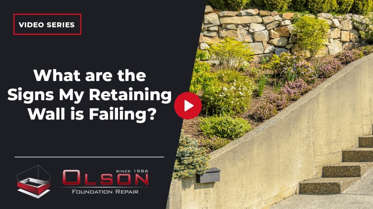 retaining wall is failing