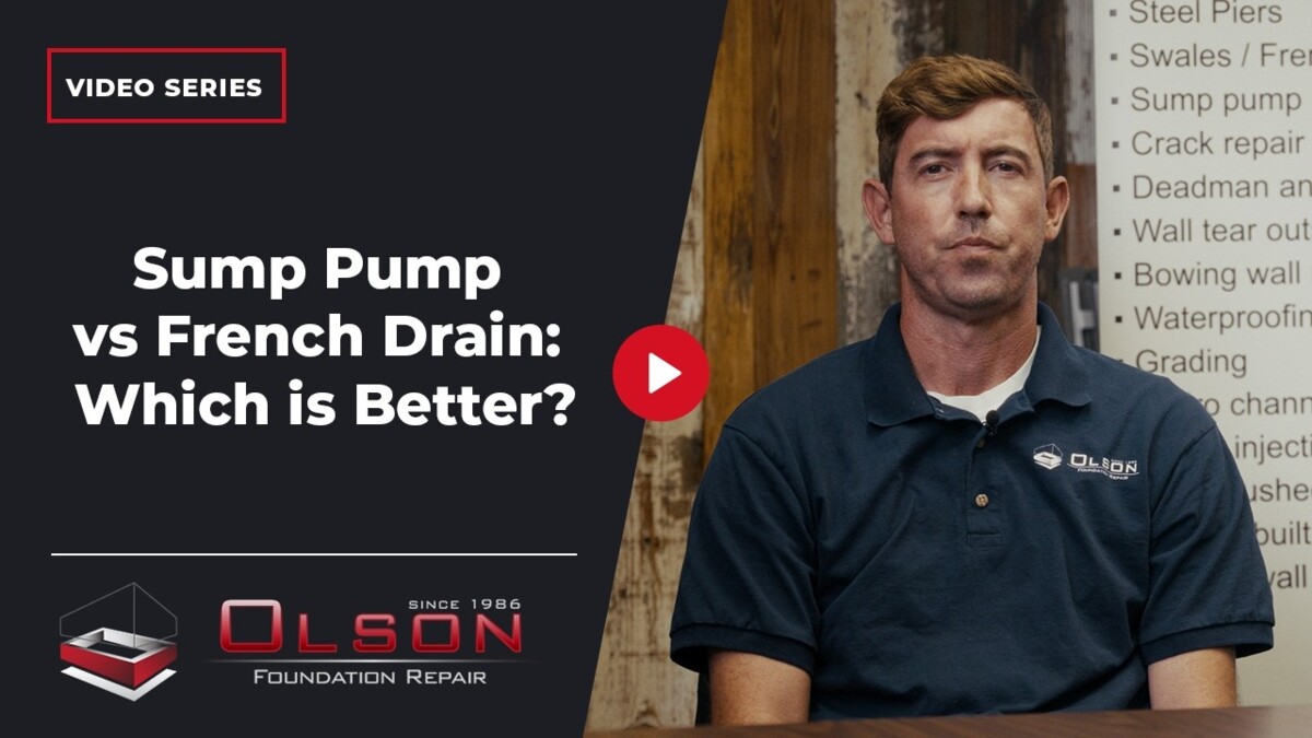 sump pump and french drain